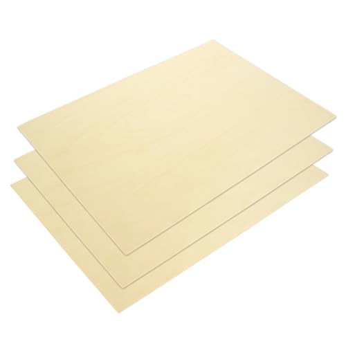 12Pcs 16 x 12 x 1/16 Inch Basswood Sheets, Unfinished Basswood Sheets, Plywood Sheet for Arts and Crafts, Painting, Pyrography, Wood Engraving, Wood Burning, Laser, Architectural Models ACXFOND