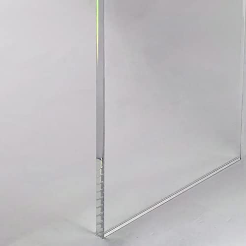 NEJHC Acrylic Console Table, 37.5” L Thick Modern Entryway Table for Hallway, Living Room, Clear Acrylic Desk, 37.5” W x 29.25” H x 15.25” D, 220LBS Weight Capacity NEJHC