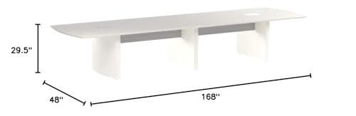 Safco Medina Table, 14', Textured Sea Salt Safco