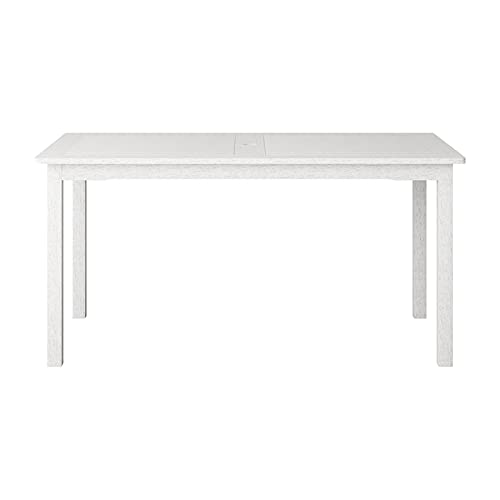 Miramar Contemporary White Washed Wood Rectangular Outdoor Dining Table CorLiving