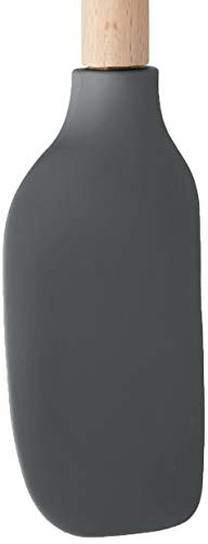 Tovolo Flex-Core Wood Handled Silicone Spatula, Charcoal Tovolo
