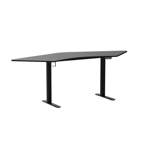 Tangkula Large L Shaped Dual Motor Standing Desk, 72” Electric Height Adjustable Stand Up Desk with 3 Memory Positions, Cable Tray, Hook, Sit Stand Tangkula
