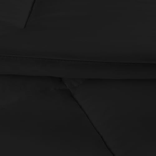 Utopia Bedding Comforters King Size, All Season Duvet Insert, Down Alternative Box Stitched Bed Comforter with Corner Tabs, Machine Washable (Black) Utopia Bedding