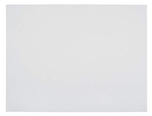 School Smart Railroad Poster Board Paper, 22 x 28 Inches, 6-Ply, White, Pack of 25 School Smart