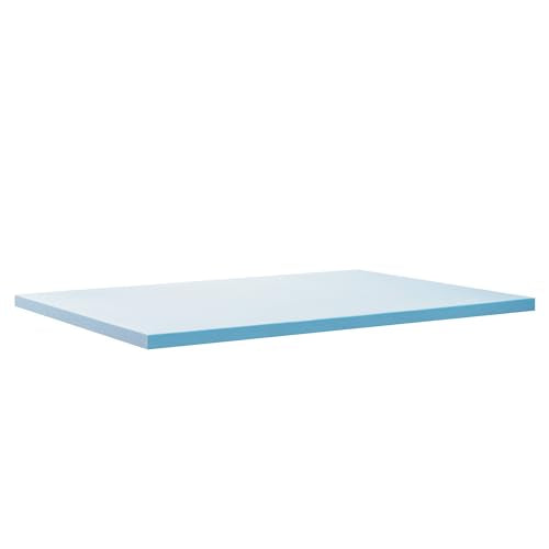 ZINUS 2 Inch Green Tea Cooling Gel Memory Foam Mattress Topper, Smaller, More Convenient WonderBox Packaging, Cooling Gel Foam, CertiPUR-US Certified, King ZINUS