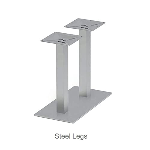 Thaweesuk Shop New Gray Finishes 12 ft Modern Executive Boat Shaped Wood Conference Table Dual Post Metal Legs Grommets Racetrack Silver 2 Power Data Modules Boardroom Room Meeting Business Furniture Generic