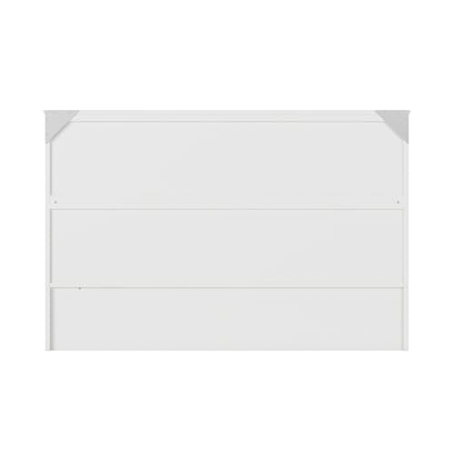 AFI, Southampton Murphy Bed Chest Queen with 6" Mattress, Storage Drawer & Built-in USB Charger, White AFI