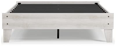 Shawburn Casual Farmhouse Full Platform Bed Frame in Whitewash by Signature Design by Ashley Signature Design by Ashley