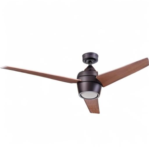 Honeywell Ceiling Fans Eamon Modern 52 Inch Ceiling Fan with Light, Remote Control Fan, LED Indoor Fan with 3 Blades, Brown Maple and Black Blade Finish Options, Bronze (50603-01) Honeywell