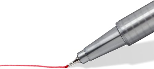 STAEDTLER Triplus Fineliner Pens Set (20 Pack) - 20 Vibrant Colors, 0.3mm Metal-Clad Tip, Ergonomic Triangular Barrel, Standing Easel Case STAEDTLER