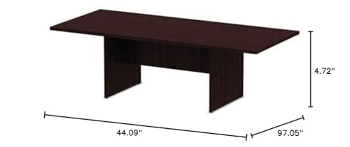 Alera alera Valencia Series Conference Table, Rectangular, 94.5w x 41.38d x 29.5h, Mahogany Alera