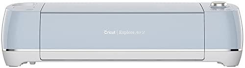 Cricut Explore Air 2 - A DIY Cutting Machine for all Crafts, Create Customized Cards, Home Decor & More, Bluetooth Connectivity, Compatible with iOS, Android, Windows & Mac, Blue, 2006519 Cricut