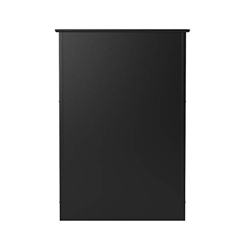 Prepac Sonoma Superior 5-Drawer Chest for Bedroom - Spacious and Stylish Chest of Drawers, Measuring 17.75"D x 31.5"W x 44.75"H, In Black Finish Prepac