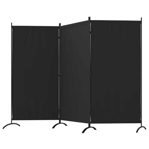 Kecreque Room Divider 3 Panel Room Dividers and Folding Privacy Screens with 4 Curved Metal Feet Partition Wall Divider,Cubicle Wall for Office Partitions,Bedrooms, Dining Rooms, Dorm Rooms Kecreque