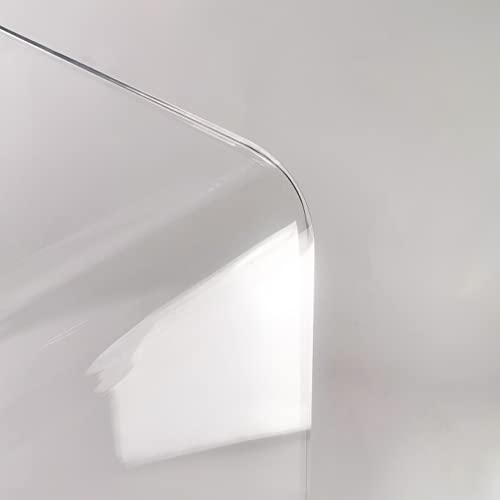 NEJHC Acrylic Console Table, 37.5” L Thick Modern Entryway Table for Hallway, Living Room, Clear Acrylic Desk, 37.5” W x 29.25” H x 15.25” D, 220LBS Weight Capacity NEJHC