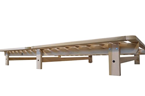 KD Frames Ekko Platform Bed - Full Bed Frame - Unfinished Wood Bed Frame - Natural, Minimalist Bed - Floating Bed Design - Easy Assembly, No Box Spring Needed - Solid Wood Full Platform Bed KD Frames