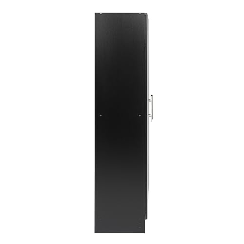 Prepac Elite 24" Storage Cabinet, Black Storage Cabinet, Bathroom Cabinet, Pantry Cabinet with 3 Shelves 16" D x 24" W x 65" H, BES-2464 Prepac
