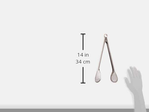 Cuisipro Stainless Steel Wide Grill/Fry Tongs, 12-Inch Cuisipro