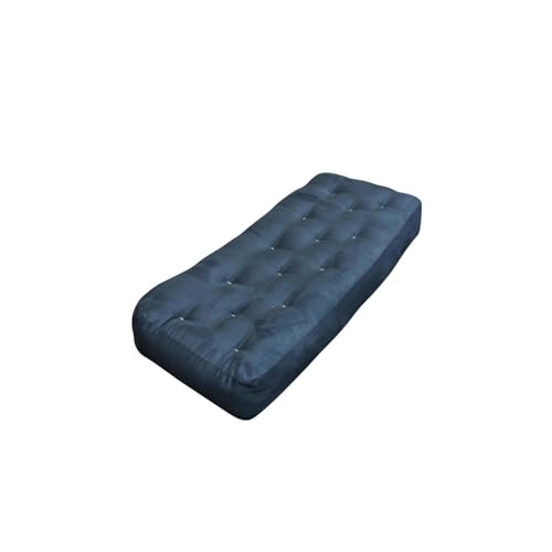Maykoosh 21x54 Loveseat Ottoman Mattress - Blue Microfiber Futon Mattress - 7" Thick Comfort Maykoosh