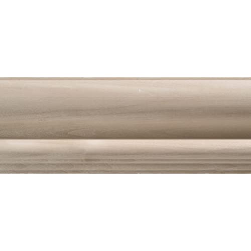 OML44-4FTWHW Unfinished White Hardwood Chair Rail Moulding ORNAMENTAL