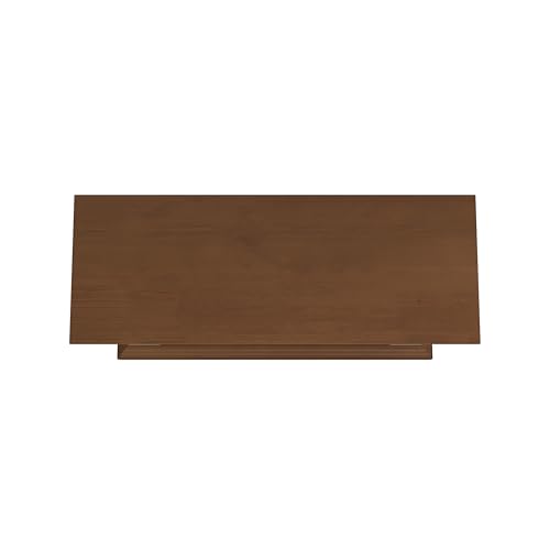 FESTIVITY 32 Inch Freestanding Mantel with 23" Electric Fireplace Insert for Living Room & Bedroom, Realistic Log and Flame Effect, Remote Control, Timer (Brown) FESTIVITY