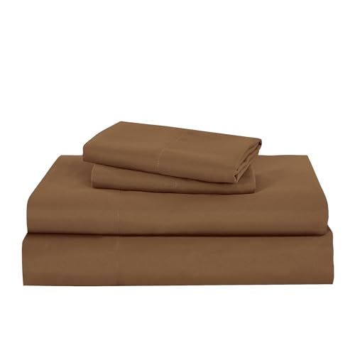 ESCA Brown Comforter with Sheets Set - 7-Piece Bed in a Bag Set Full ESCA
