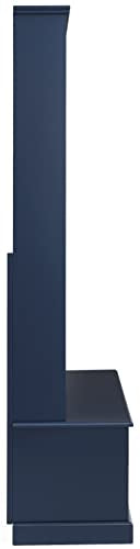 Crosley Furniture Ellison Hall Tree with Storage Bench and Coat Rack Hooks for Hanging, Navy Crosley Furniture