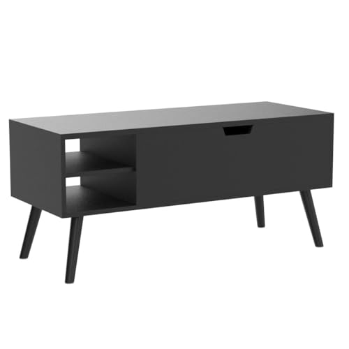 Koifuxii Coffee Table Lift Top - Black Coffee Table with Lifting Top and Hide Compartment Storage - Rectangle Coffee Table Wood - Lift up Coffee Tables for Living Room Koifuxii