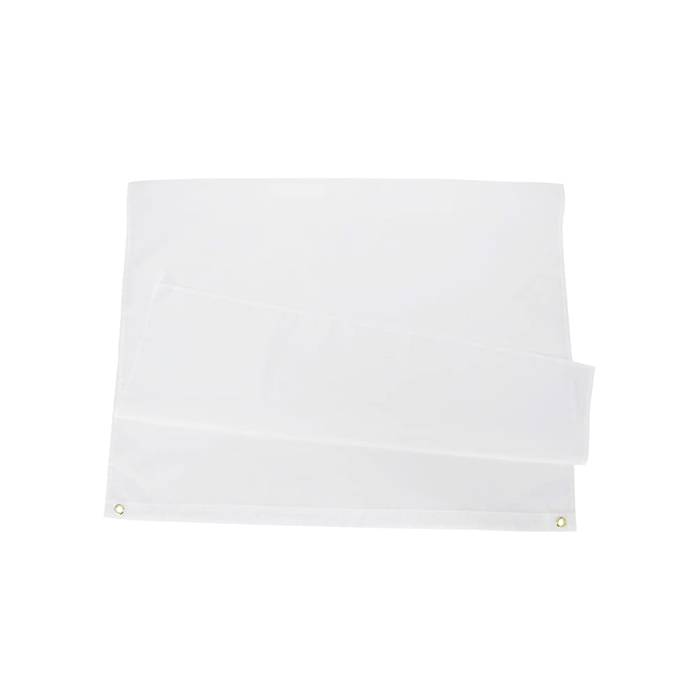 3x5 Foot Solid White Flag - Plain White Flags ANJOR