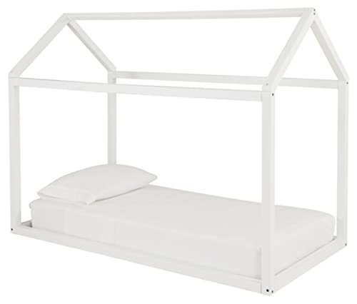 Signature Design by Ashley Flannibrook Contemporary House Bed Frame, Twin, White Signature Design by Ashley