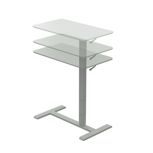 TopJob ANYDESK NEST Mobile Standing Desk, Portable with Hidden Wheels Non Folding, Sit Stand Desk, Computer Workstations, Home Use, Couch Side Table, Bedside Table, Kitchen Prep Table (MNT) TopJob