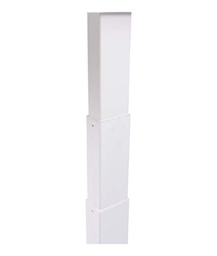 Stand Up Desk Store Solid Wood Top Electric Adjustable Height Standing Desk with Programmable Memory (White Frame/Walnut Top, 60" Wide) S Stand Up Desk Store