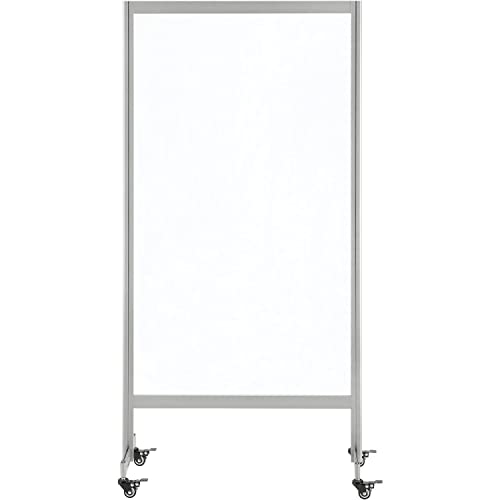 Global Industrial Clear Mobile Divider, Acrylic, 30" W x 60" H Global Industrial
