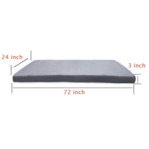 Bzvystux Memory Foam Sleeping Pad Camping Mattress,3 Inch Thick Portable Floor Mat for Adult Waterproof Sleeping Mat Roll Up Floor Mattress Foldable Backpacking Travel Bed for Outdoor,Guest Bed Bzvystux