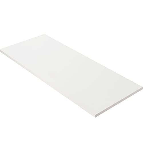 Kaboon 60x24 inches Tabletop, Solid One-Piece Desktop for Sit Stand Desk, Double Desks, L Desk DIY,Wood Countertop Home or Commercial Use,1 inch Thick, White, 23.62" D x 59.1" W Kaboon
