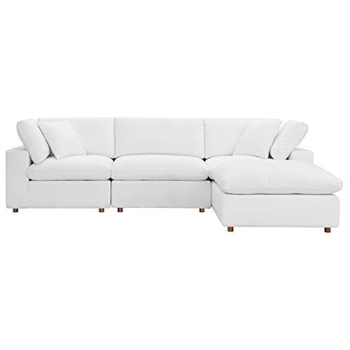 Modway Commix Down-Filled Overstuffed Upholstered 4-Piece Sectional Sofa Modway
