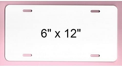 White Dye Blank Sublimation .025 Aluminum License Plate- 100 Pack License Plates Online