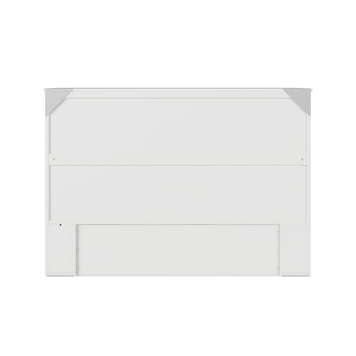 AFI, Southampton Murphy Bed Chest Full with 6" Mattress, Built-in USB Charger & Storage Drawer, White AFI