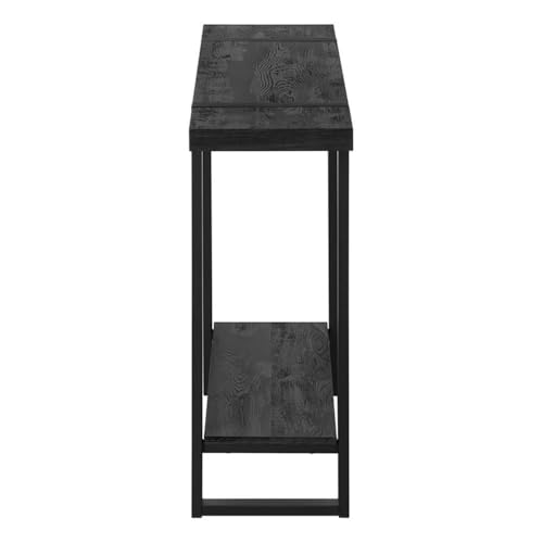 Monarch Specialties I 2861 Accent Table, Console, Entryway, Narrow, Sofa, Living Room, Bedroom, Metal, Laminate, Black, Contemporary, Modern Monarch Specialties