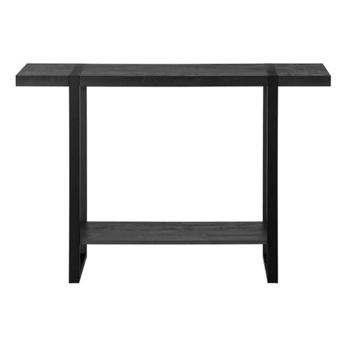Monarch Specialties I 2861 Accent Table, Console, Entryway, Narrow, Sofa, Living Room, Bedroom, Metal, Laminate, Black, Contemporary, Modern Monarch Specialties