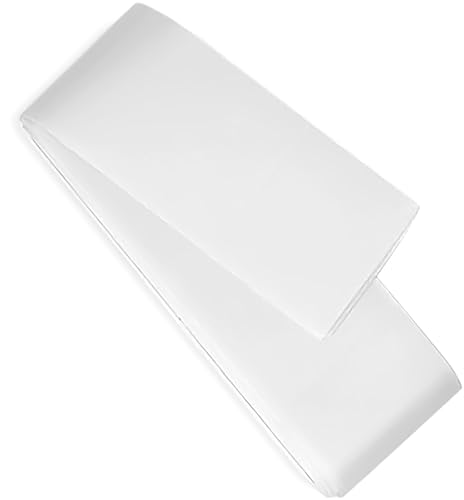White Satin Blanket Binding Tape 2" x 4 3/4 Yards – Single Fold Satin Quilt Binding for Blanket Edges, Glossy Polyester Trim for Sewing, Quilting, Baby Blankets, Crafts, and Fabric Projects Lakesstory