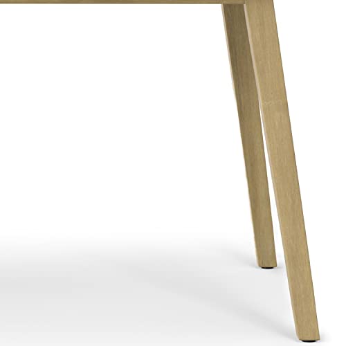 SIMPLIHOME Kona SOLID ACACIA WOOD 65 Inch Wide Contemporary Outdoor Dining Table in Light Teak, For the Dining Room and Porch SIMPLIHOME