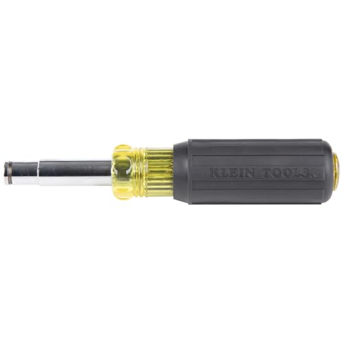 Klein Tools 32500MAG Magnetic Multi-Bit Screwdriver / Nut Driver, 11-in-1 Multi Tool with 8 Bits, 3 Nut Driver Sizes, Cushion Grip Handle Klein Tools