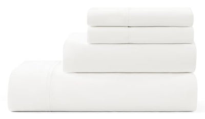 UGG Hedi King Sheet Set 4-Piece Luxury Cooling Sheets Deep Pockets Premium Bedding with 2 Pillow Shams Hypoallergenic Machine Washable Soft Lightweight Bed Set for Bedroom, King, White
