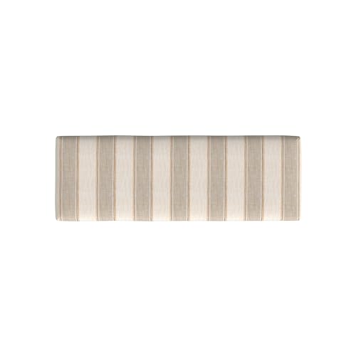 HomePop Oslo Decorative Bench -Wide Tan Stripe HomePop