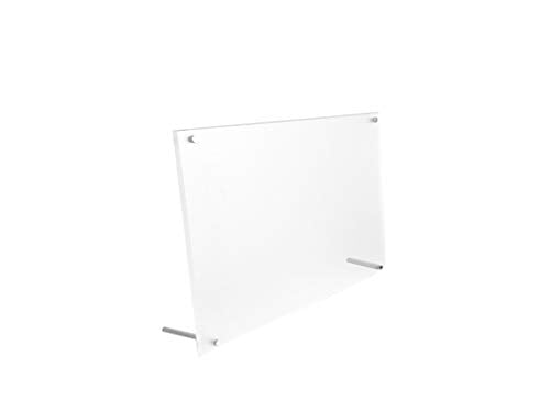 B&NN 8x10 Acrylic Picture Frame Floating Look,3MM + 3MM Thickness Clear Photo Frame ,Desktop Frameless Display ,Self Standing (8 x 10) B&NN
