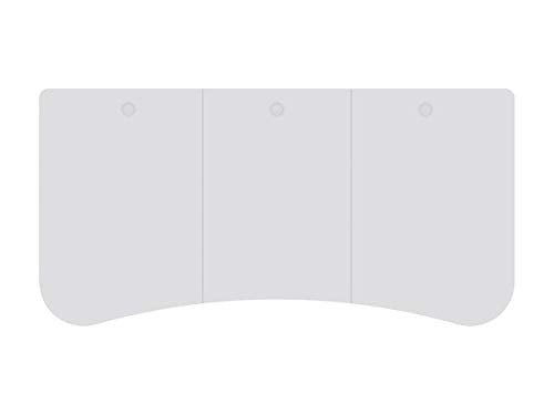 Monoprice Pre-Drilled 3-Piece Sit-Stand Desk Table Top 63 Inches Wide - White |Custom Sized for Motorized and Manual Crank Height Adjustable Desk Monoprice