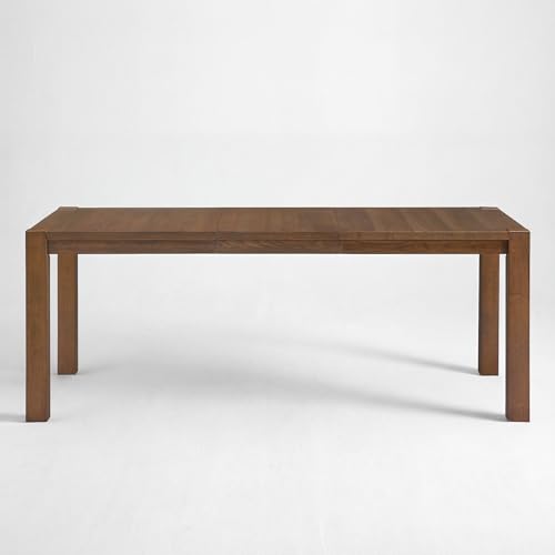 Farati 9-Piece Expandable Dining Table Set, 60"-80" Modern Wood Table with 8 Upholstered Chairs, Large Rectangular Extension Set for Dining Room, Conference & Entertaining, Walnut Farati