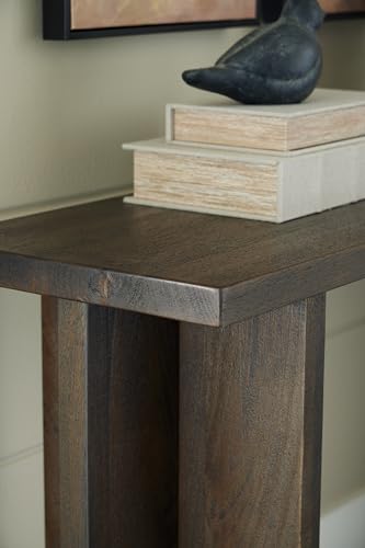 Signature Design by Ashley Jalenry Contemporary Console Sofa Table, Dark Brown Signature Design by Ashley