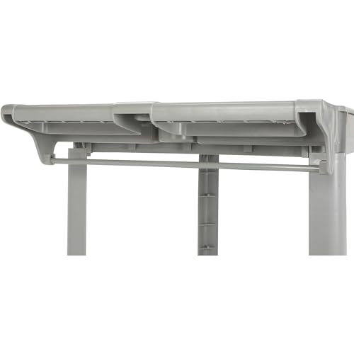 Ironton 500-Lb. Capacity 2 Tray Utility Cart, Maintenance-Free Structural Foam Construction Cargo Pushcart, Scratch Resistant, Easy to Clean Service Ironton